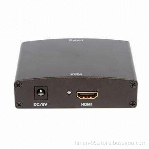 HDMI to VGA +R/L Audio Converter, Supports Analogue Video Output up to UXGA and 1080p with 10-bit